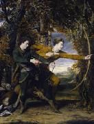 Sir Joshua Reynolds Colonel Acland and Lord Sydney, 'The Archers Spain oil painting artist